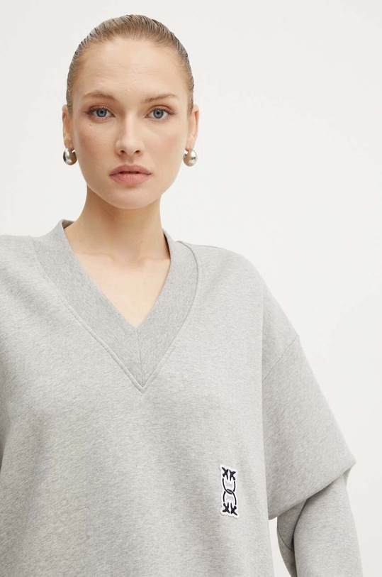 Pinko hanorac de bumbac gri 103724.A23C