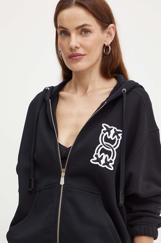 Pinko bluza bawełniana 103714.A23C czarny AW24