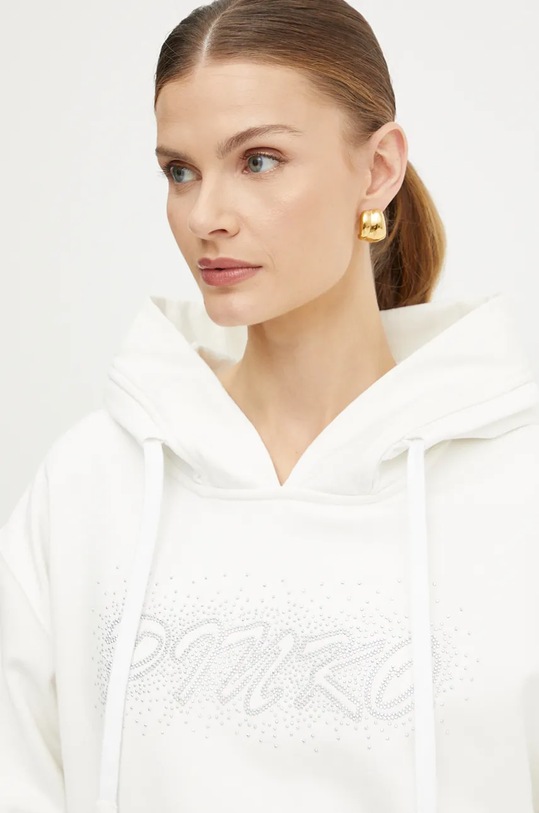 Pinko hanorac de bumbac alb 103980.A230