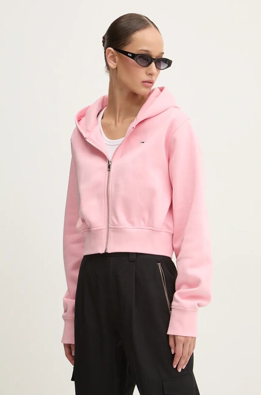 Кофта Tommy Jeans рожевий DW0DW18626