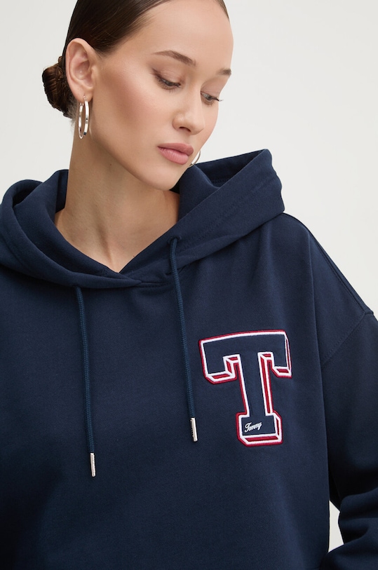 Хлопковая кофта Tommy Jeans тёмно-синий DW0DW18653