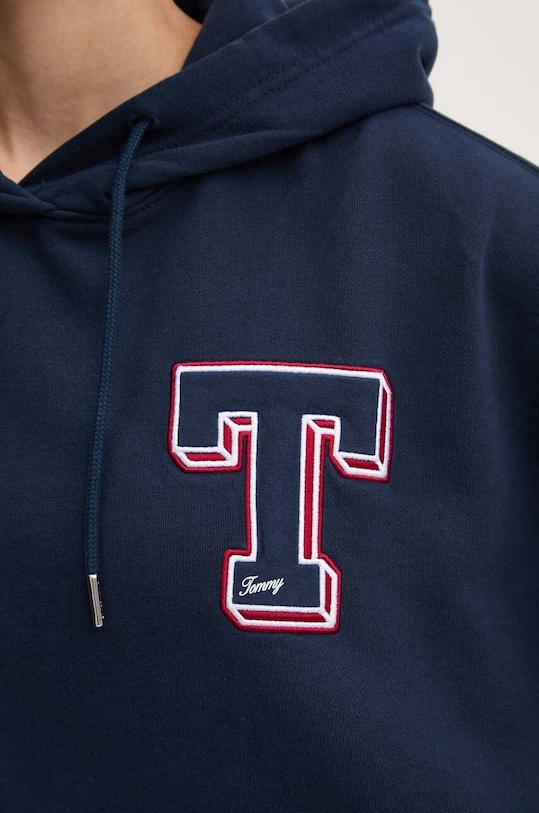 Хлопковая кофта Tommy Jeans DW0DW18653 тёмно-синий