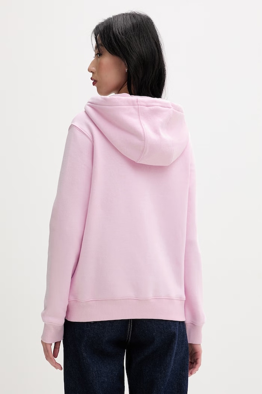 Îmbrăcăminte Tommy Jeans hanorac cu fermoar de damă DW0DW19729 roz