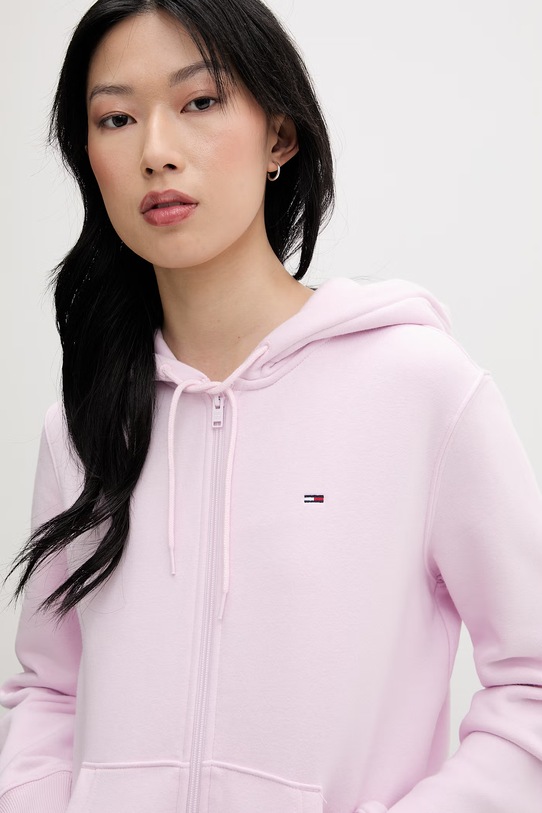 Tommy Jeans bluza rozpinana damska różowy DW0DW19729