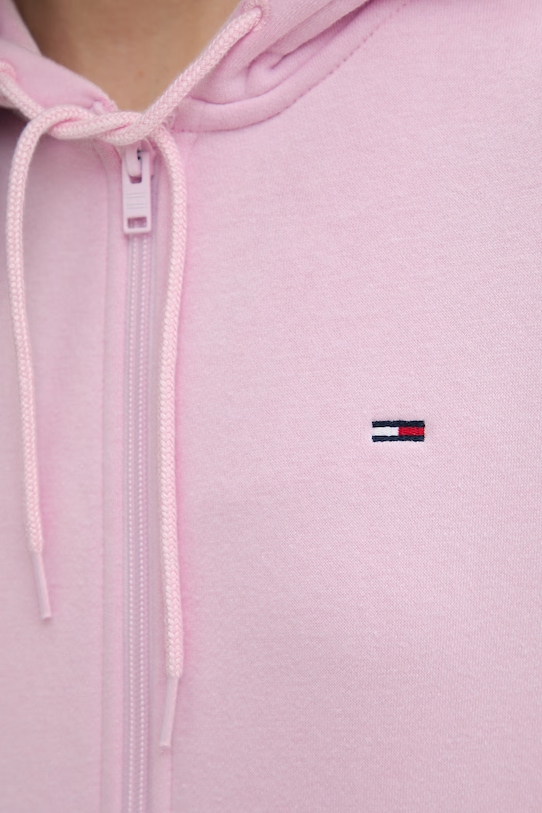 Tommy Jeans hanorac cu fermoar de damă DW0DW19729 roz