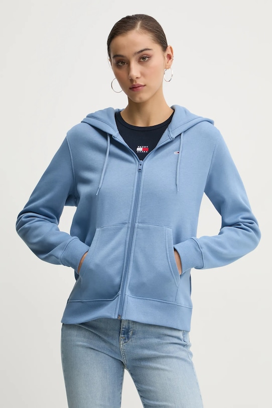 Mikina Tommy Jeans modrá DW0DW19729