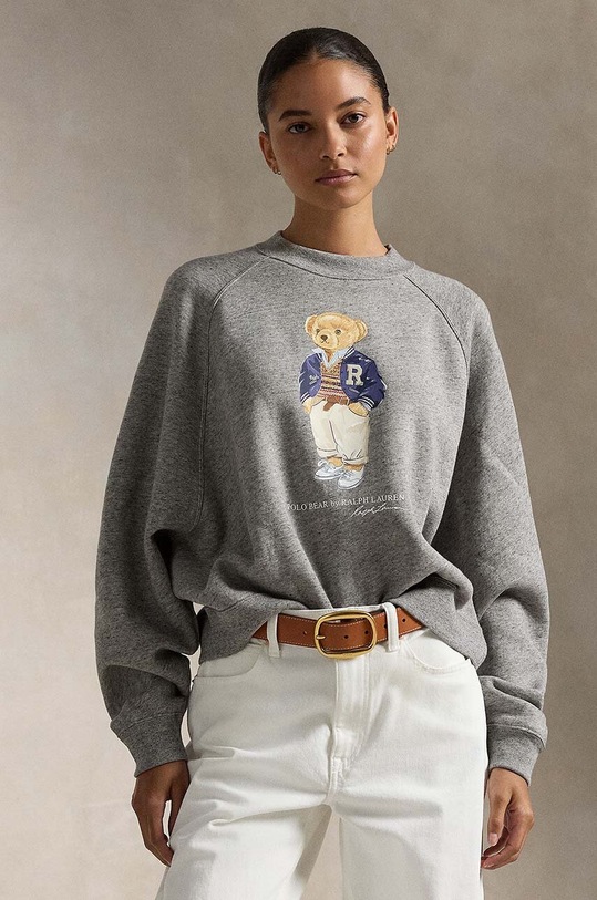 Μπλούζα Polo Ralph Lauren χωρίς κουκούλα γκρί 211941209