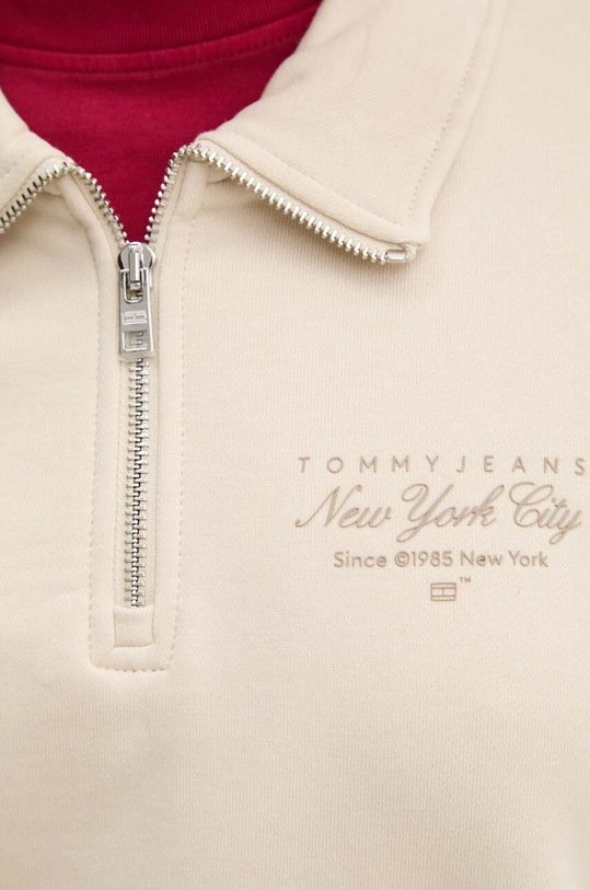 Bavlnená mikina Tommy Jeans DW0DW18367 béžová