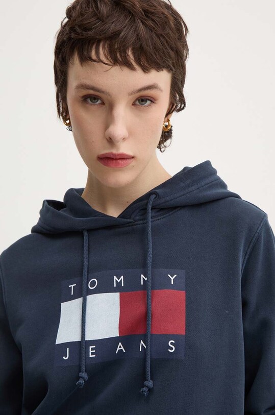 Хлопковая кофта Tommy Jeans тёмно-синий DW0DW18654