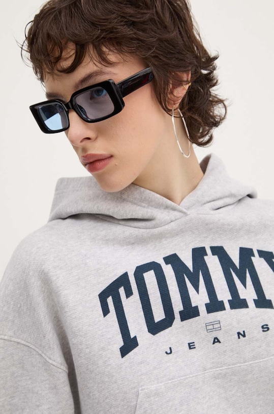 Tommy Jeans bluza bawełniana szary DW0DW19291