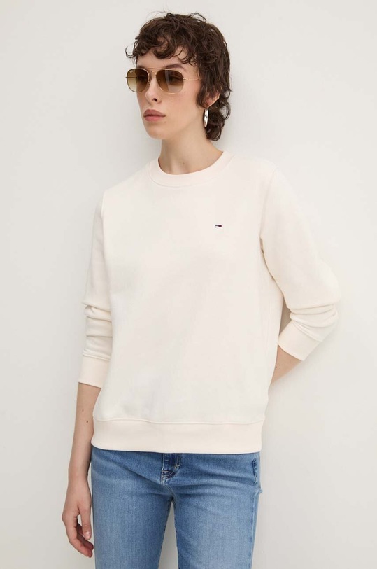 Tommy Jeans bluza pozostałe beżowy DW0DW19726