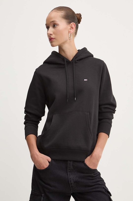 Tommy Jeans bluza z kapturem czarny DW0DW19727