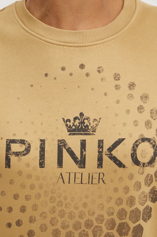 Bavlnená mikina Pinko 104387.A27V béžová