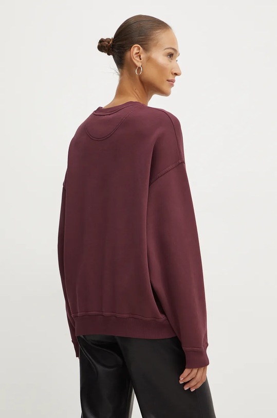 Pinko bluza bawełniana bordowy 104387.A27V