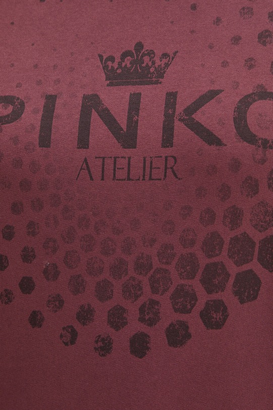 Pinko bluza bawełniana 104387.A27V bordowy