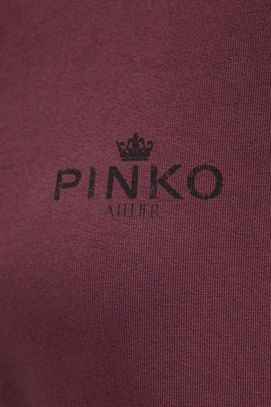 Pamučna dukserica Pinko 104402.A27V bordo