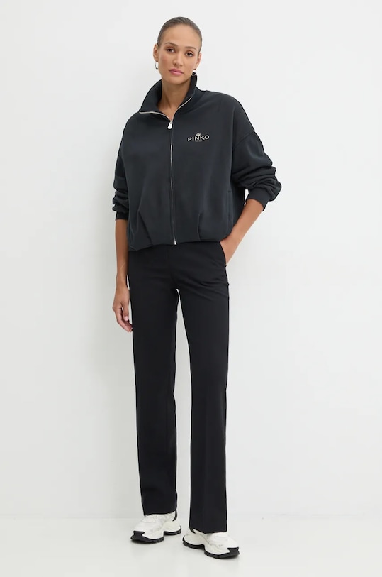 Bavlněná mikina Pinko 104402.A27V černá AW24