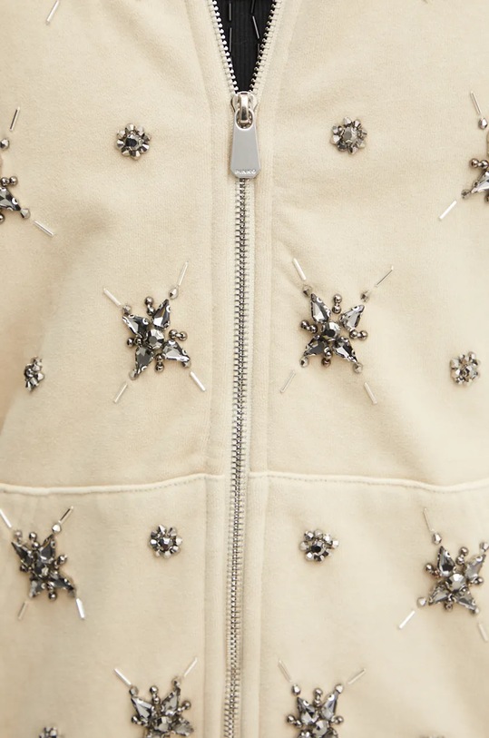 Bavlněná mikina Pinko 104457.A297 béžová