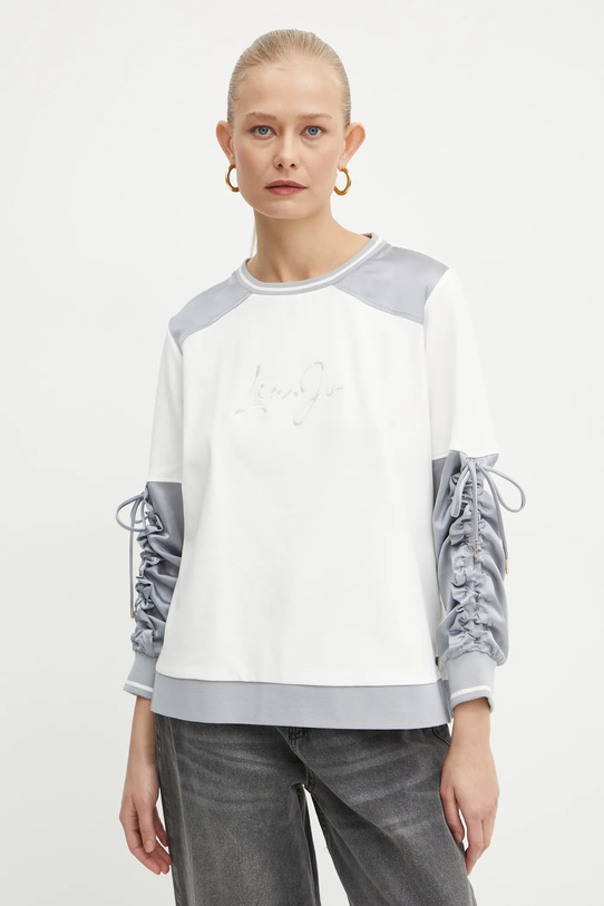Liu Jo bluza aplikacja beżowy TF4086.J4523