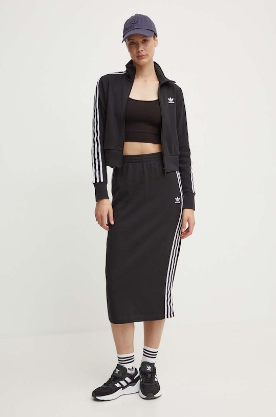 Mikina adidas Originals Knitted Track Top IY7278 čierna SS25