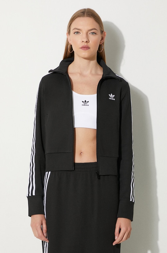 adidas Originals bluza Knitted Track Top czarny IY7278