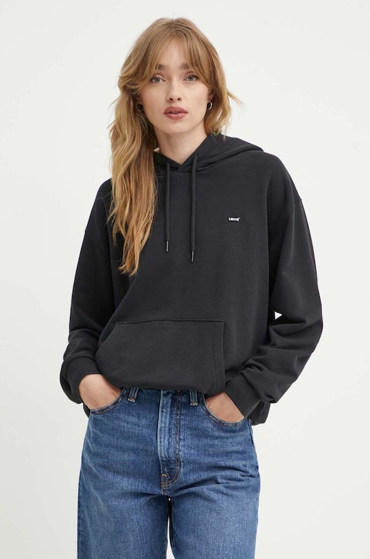 Levi's bluza z kapturem czarny A5943