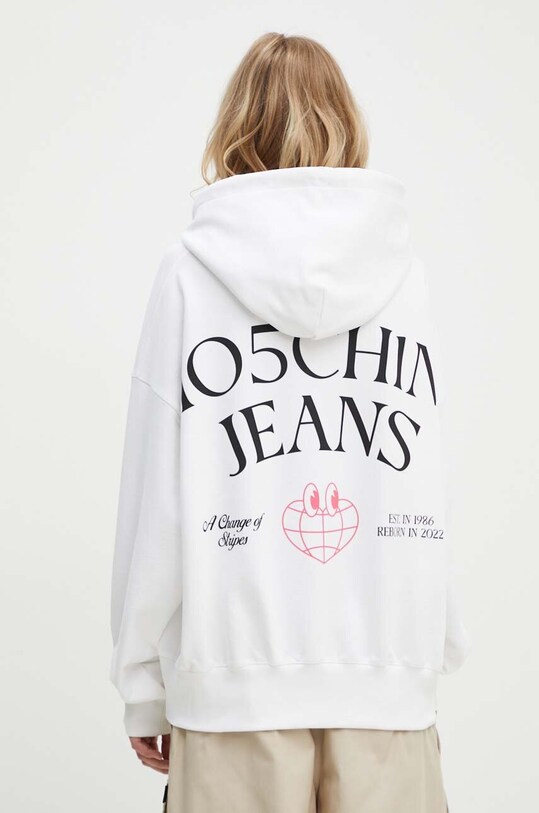 Одежда Хлопковая кофта Moschino Jeans 1701.8233 белый