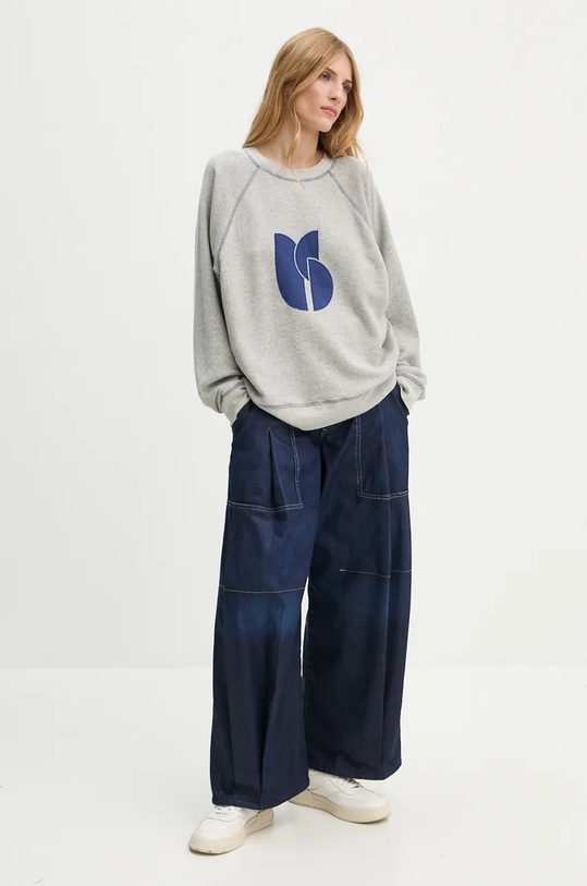 BA&SH bluza aplikacja szary 1H24BART