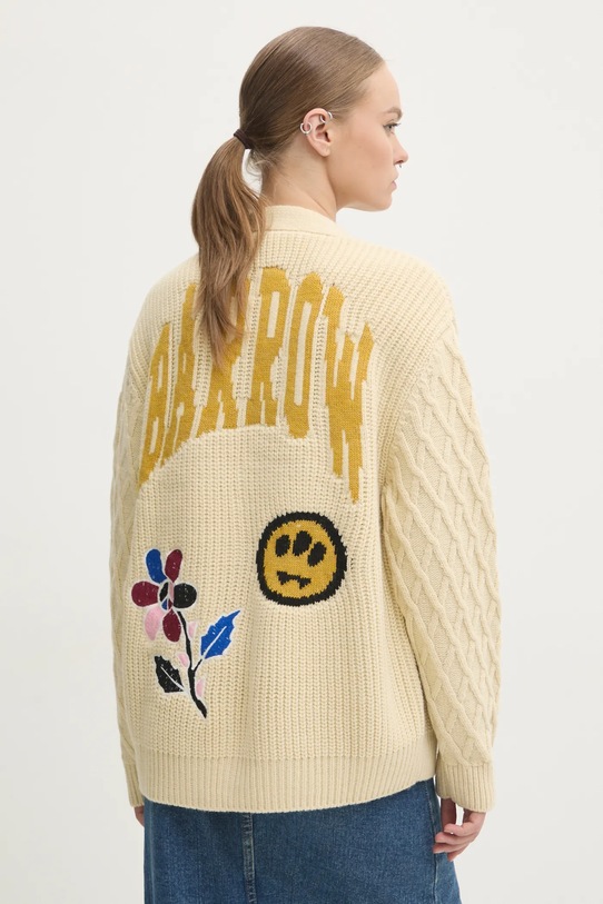 Îmbrăcăminte Barrow cardigan din lana F4BWUACA053 bej