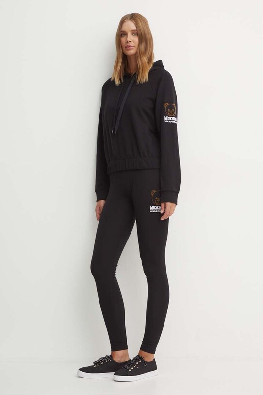 Moschino Underwear bluză lounge A1702.4424 negru AW24