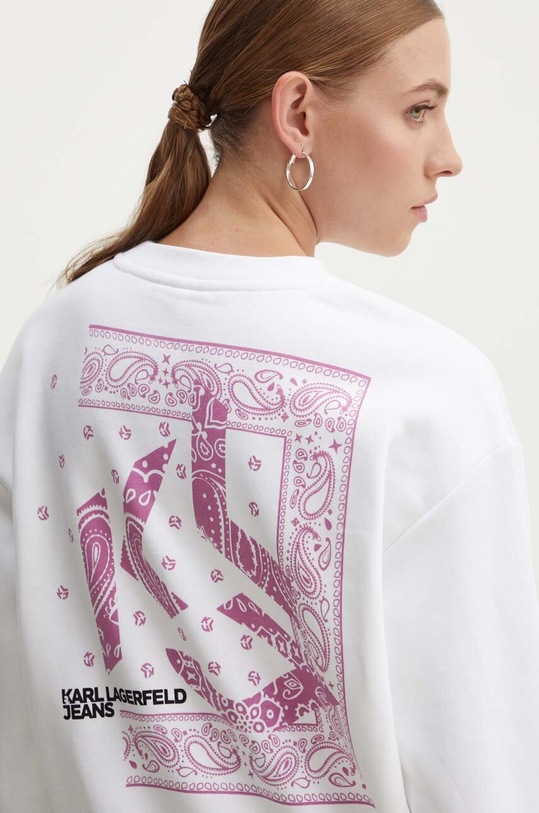 Odzież Karl Lagerfeld Jeans bluza 245J1801 biały