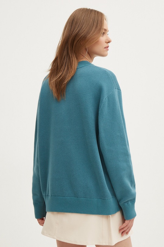 Odzież Karl Lagerfeld Jeans sweter bawełniany 245J2000 turkusowy