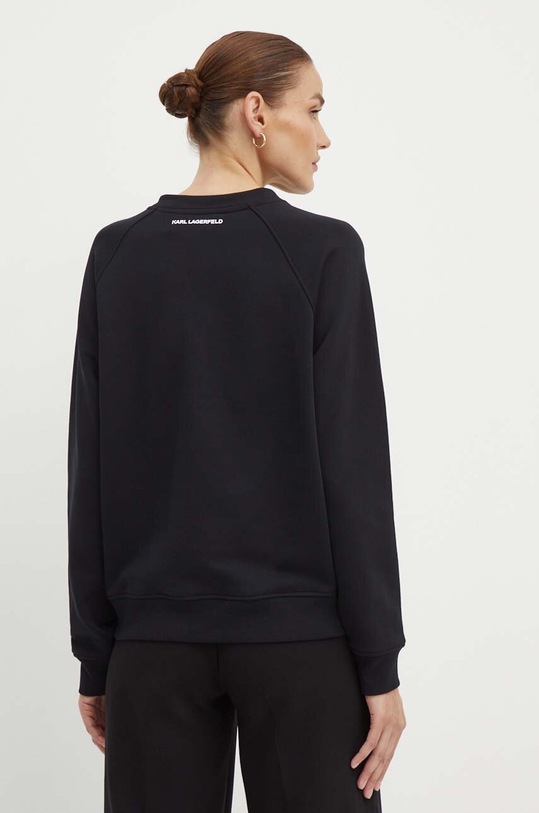 Odzież Karl Lagerfeld bluza bawełniana 245W1803 czarny