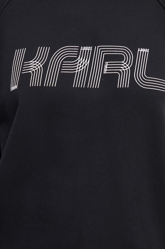 Karl Lagerfeld bluza bawełniana 245W1803 czarny