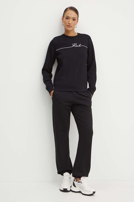 Mikina Karl Lagerfeld 245W1806 čierna AW24