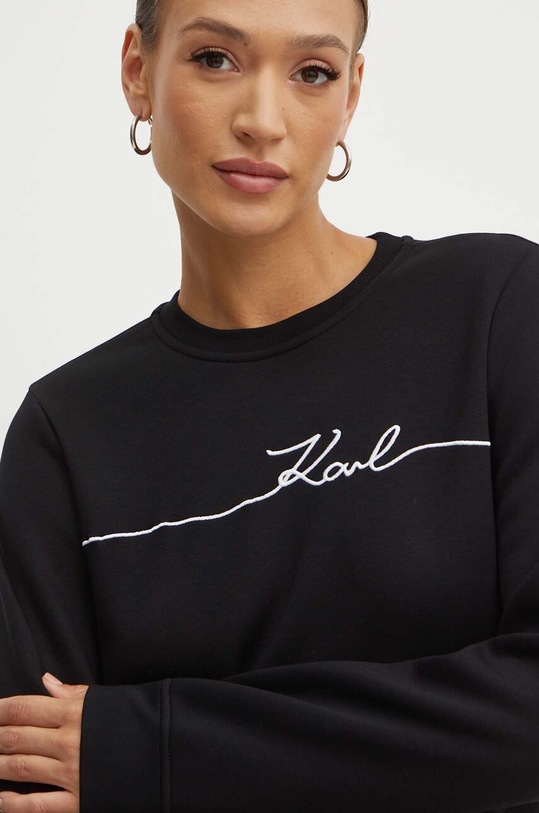 Mikina Karl Lagerfeld čierna 245W1806