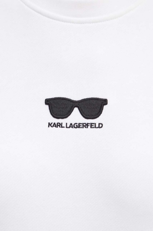 Karl Lagerfeld bluza bawełniana 245W1813 biały