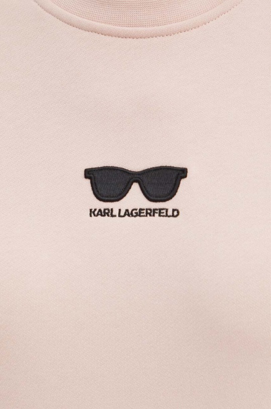 Bavlněná mikina Karl Lagerfeld 245W1813 růžová