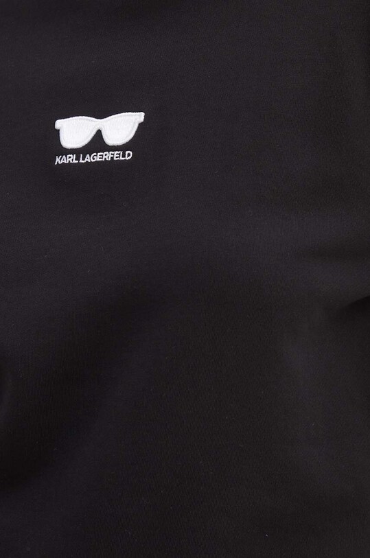 Karl Lagerfeld pamut melegítőfelső 245W1813 fekete