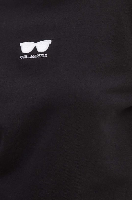 Bombažen pulover Karl Lagerfeld 245W1813 črna