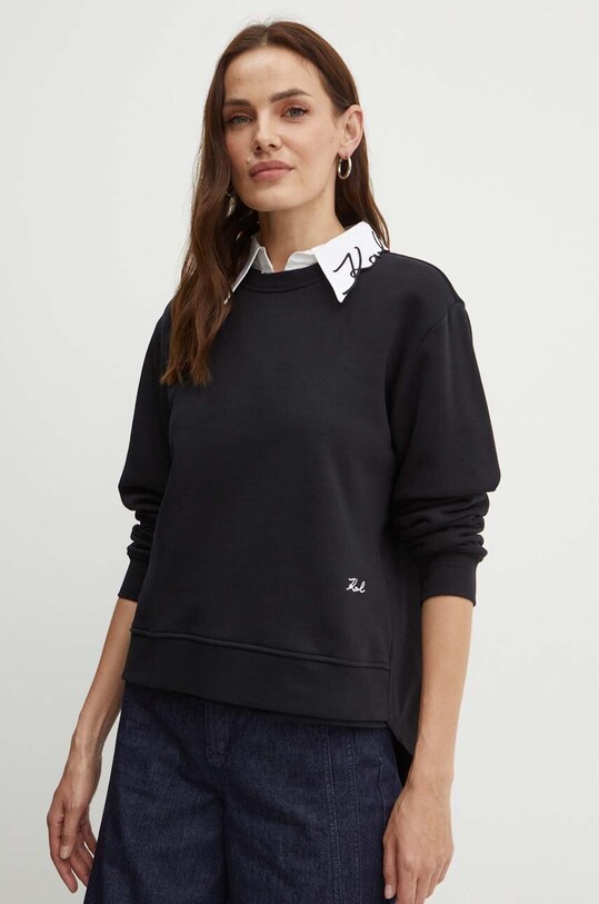 Îmbrăcăminte Karl Lagerfeld bluza 245W1814 negru