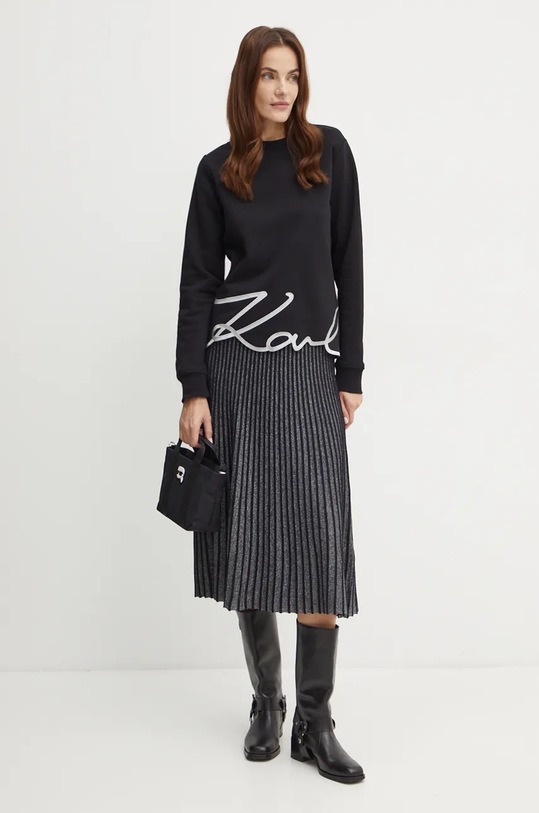 Кофта Karl Lagerfeld 245W1815 чорний AW24