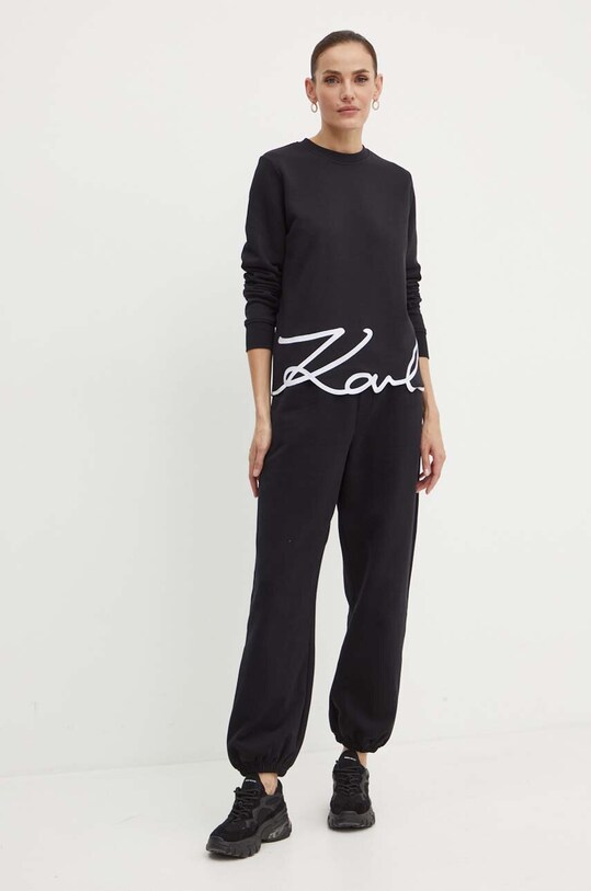 Karl Lagerfeld bluza 245W1815 czarny AW24