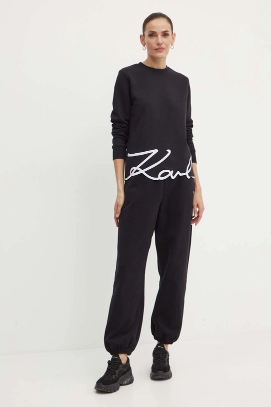 Кофта Karl Lagerfeld 245W1815 чёрный AW24