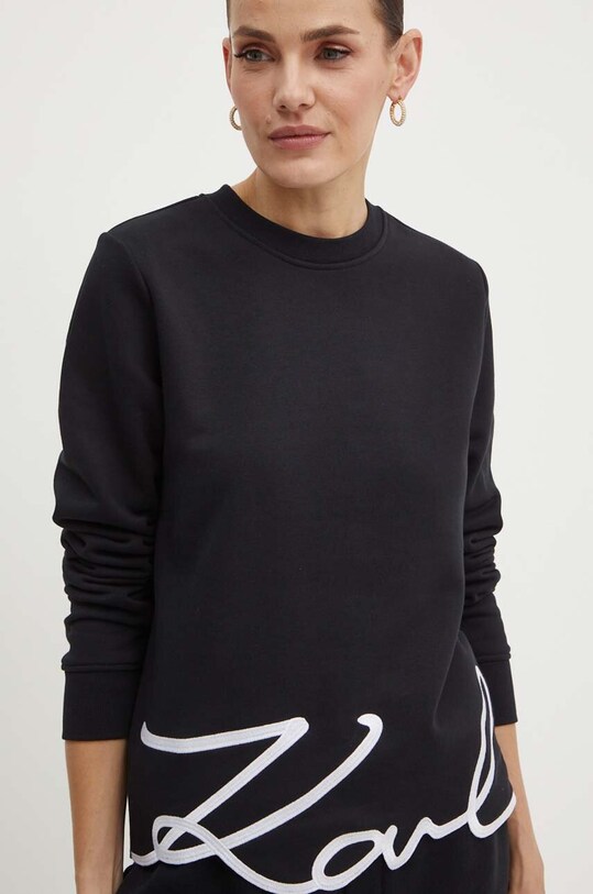 Mikina Karl Lagerfeld čierna 245W1815