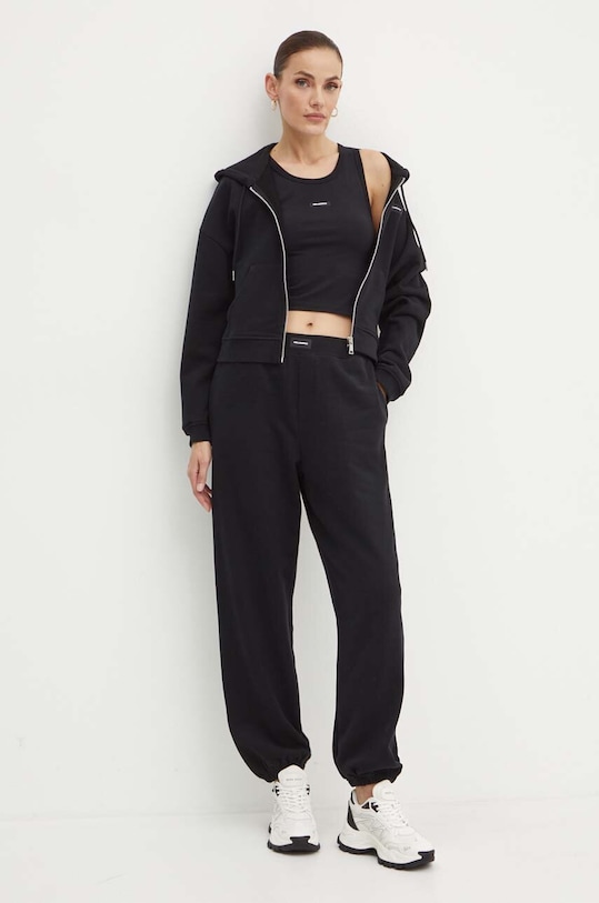 Bavlněná mikina Karl Lagerfeld 245W2112 černá AW24