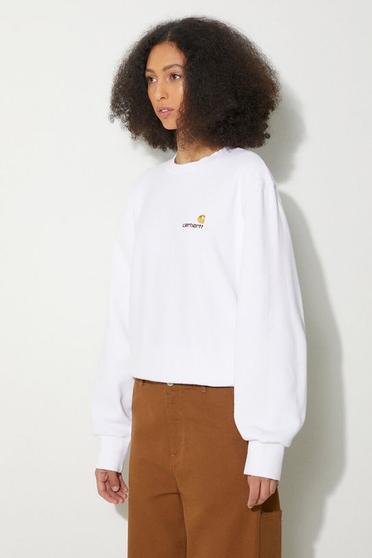 Carhartt WIP sweatshirt American Script Sweat white I033649.02XX