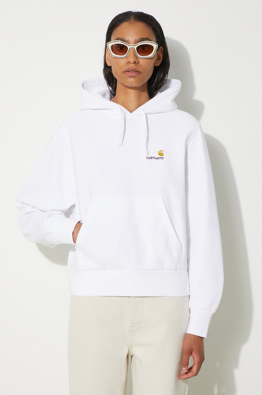 Carhartt WIP sweatshirt HD American Script Sweat applique white I033650.02XX