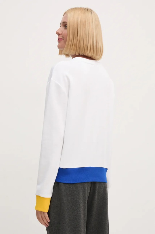 Îmbrăcăminte United Colors of Benetton hanorac de bumbac 3J68D107Z alb