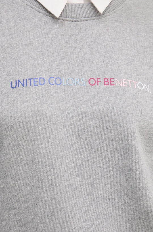 United Colors of Benetton bluza bawełniana 3J68D107Z szary